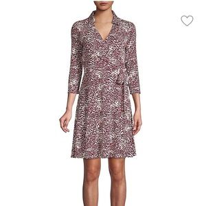 Tommy Hilfiger leopard print wrap dress.